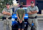 POLÍCIA MILITAR REALIZA A PRISÃO DO INDIVÍDUO POR LESÃO CORPORAL E AMEAÇA EM ESTRELA DO NORTE