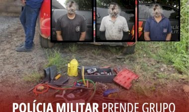 POLÍCIA MILITAR PRENDE GRUPO SUSPEITO DE SABOTAR CAMINHÕES E OFERECER SERVIÇO LOGO APÓS NA BR-153