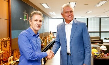 Caiado e Zema se encontram em Minas e discutem eleições de 2026