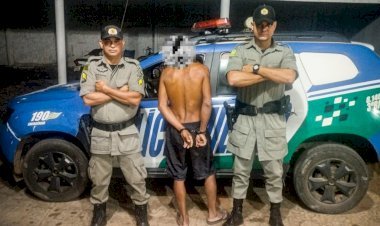POLÍCIA MILITAR REALIZA A PRISÃO DE UM INDIVÍDUO POR LESÃO CORPORAL E VIOLÊNCIA DOMÉSTICA EM MINAÇU