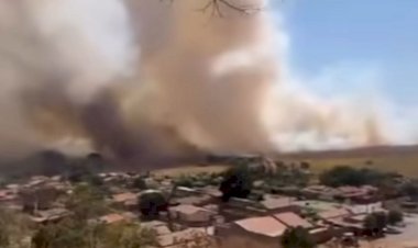 Fogo e fumaça atingem Campinaçu e deixam moradores apreensivos,