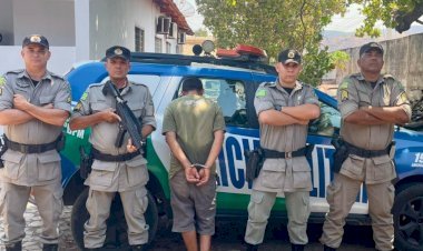 POLÍCIA MILITAR REALIZA PRISÃO DE INDIVÍDUO POR VIOLÊNCIA DOMÉSTICA E AMEAÇA EM MINAÇU