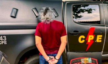 CPE REALIZA A PRISÃO DE INDIVÍDUO POR TRÁFICO DE DROGAS EM MINAÇU 
