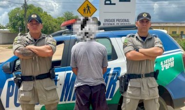 POLÍCIA MILITAR REALIZA A PRISÃO DE FORAGIDO DA JUSTIÇA EM MINAÇU