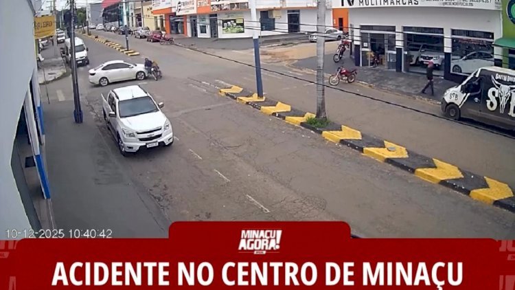 ACIDENTE NO CENTRO DE MINAÇU AVENIDA MARANHÃO