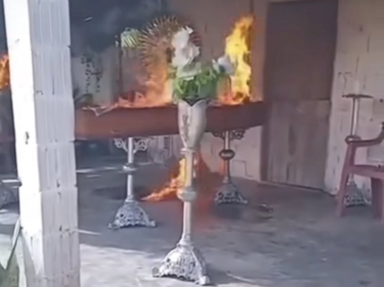 GRUPO INVADE VELÓRIO E INCENDEIA CAIXÃO COM CORPO DE VÍTIMA DE CONFRONTO POLICIAL