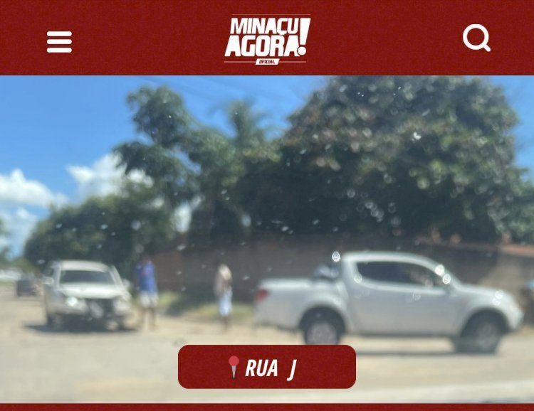 Acidente entre dois veículos é registrado na Vila Manchester, em Minaçu
